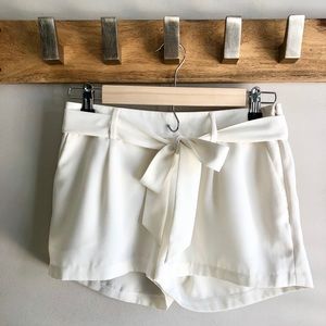 Ivory Express Bow Shorts